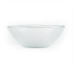 Turgla Fusion Glass dia.7.5" h:2.75" 20 oz. Round Clear Glass Bowl
