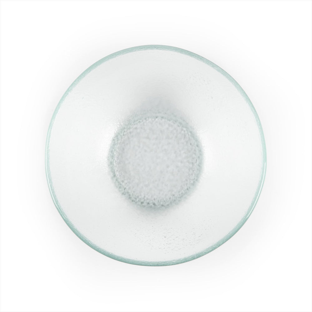 Turgla Fusion Glass dia.7.5" h:2.75" 20 oz. Round Clear Glass Bowl