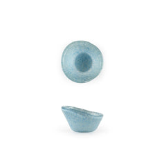Turgla Fusion Glass dia.2.75" h:1.5" 2 oz. Round Blue Glass Ramekin