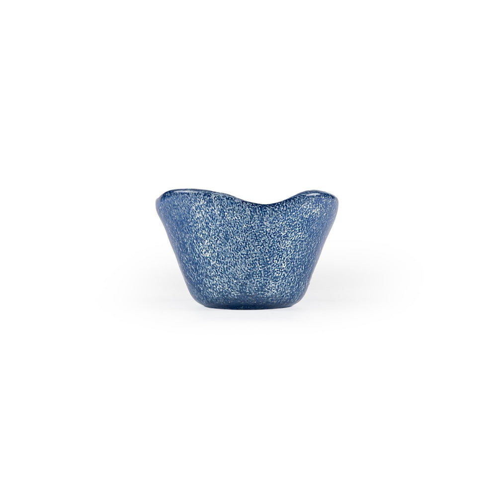 Turgla Fusion Glass dia.2.75" h:1.5" 2 oz. Round Blue Glass Ramekin