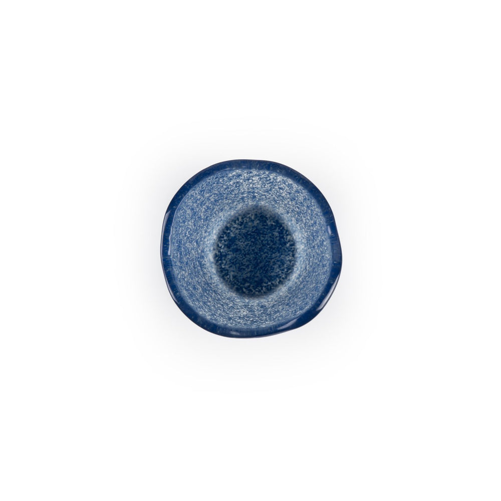 Turgla Fusion Glass dia.2.75" h:1.5" 2 oz. Round Blue Glass Ramekin