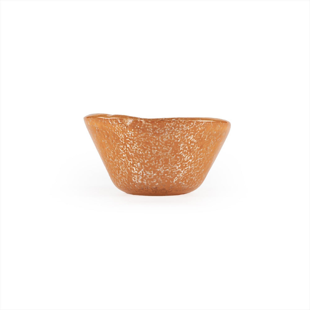 Turgla Fusion Glass dia.2.75" h:1.5" 2 oz. Round Orange Glass Ramekin