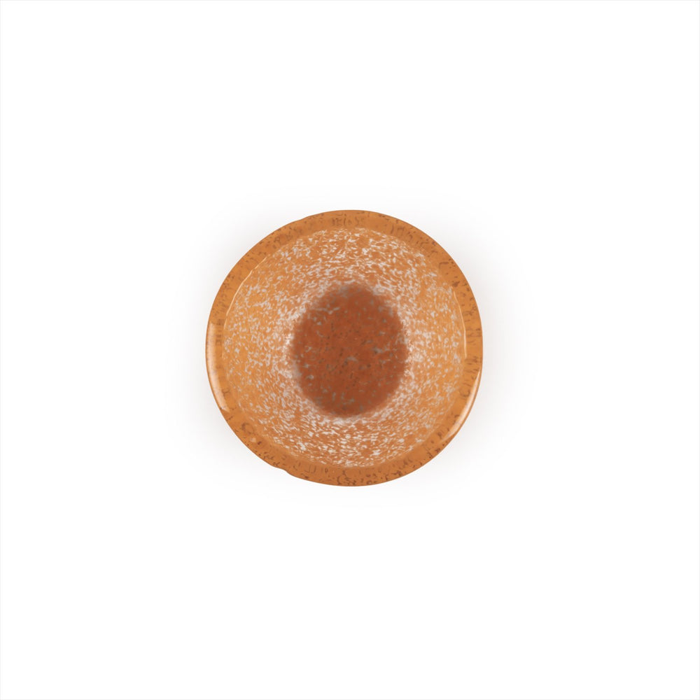 Turgla Fusion Glass dia.2.75" h:1.5" 2 oz. Round Orange Glass Ramekin