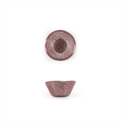 Turgla Fusion Glass dia.2.75" h:1.5" 2 oz. Round Pink Purple Glass Ramekin