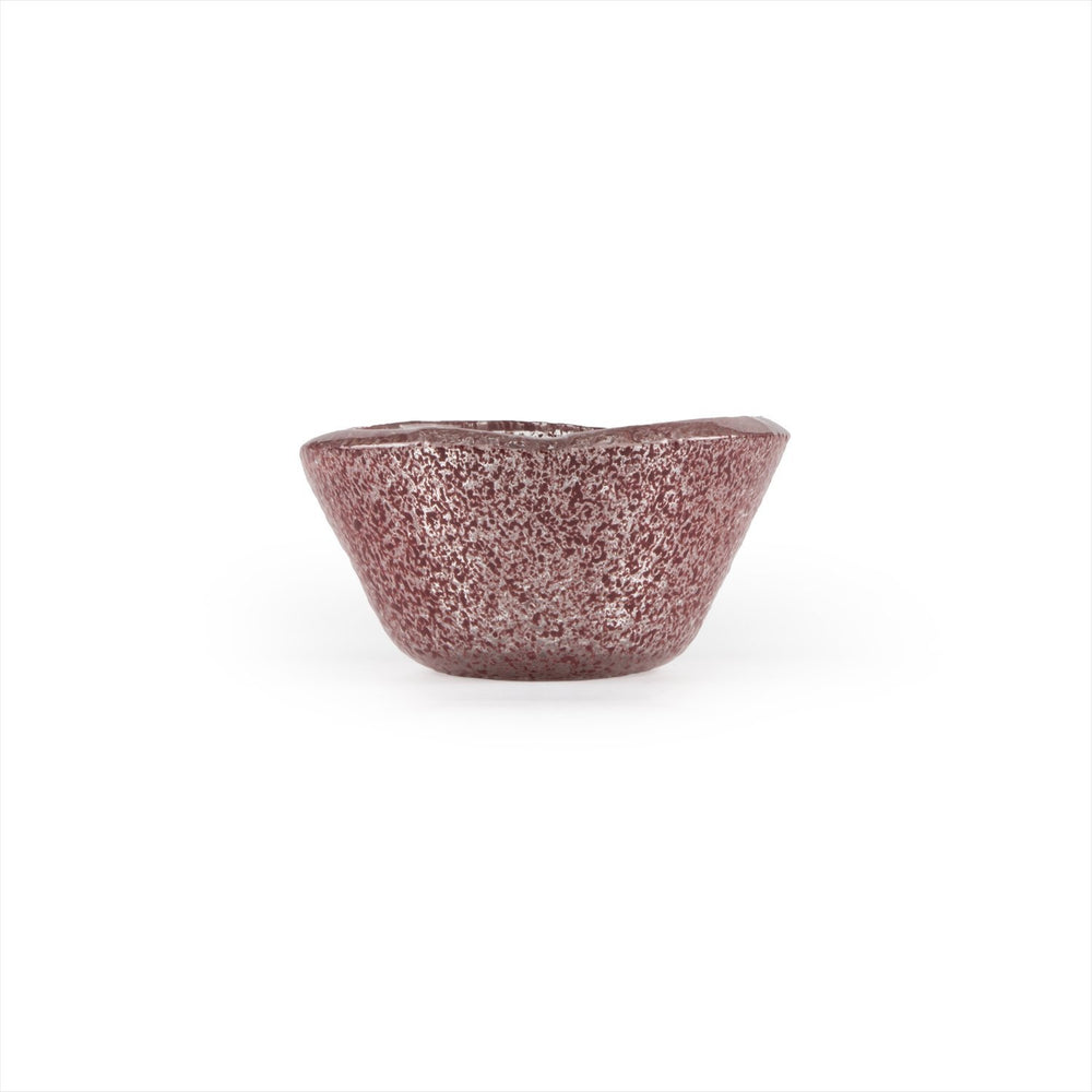 Turgla Fusion Glass dia.2.75" h:1.5" 2 oz. Round Pink Purple Glass Ramekin