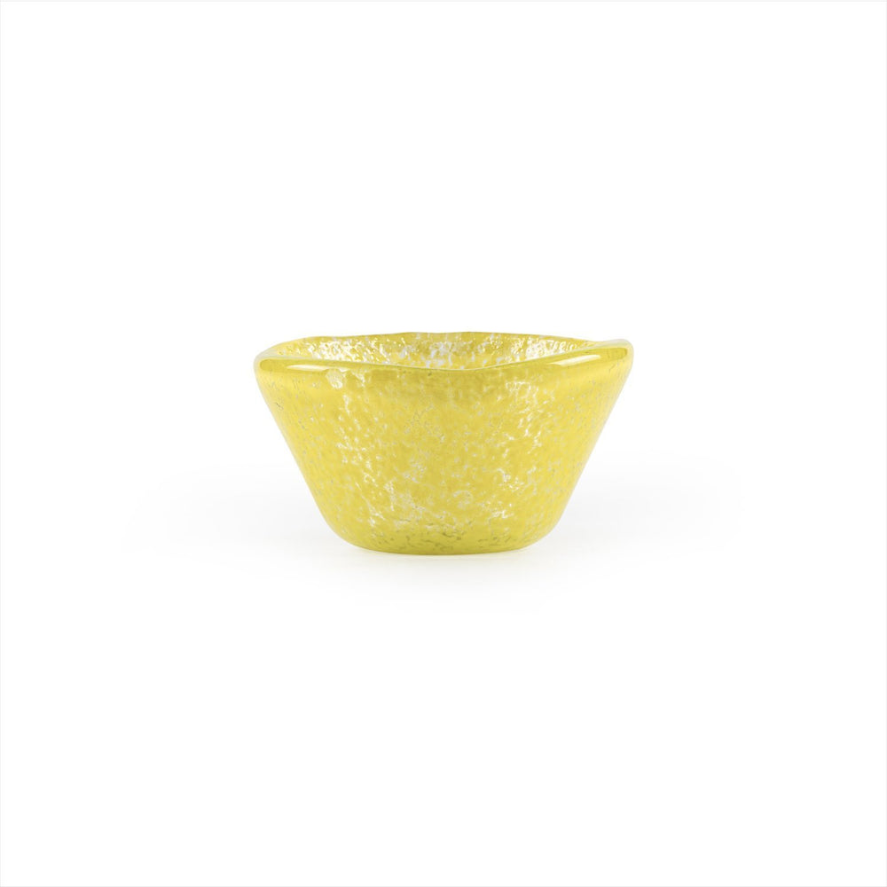 Turgla Fusion Glass dia.2.75" h:1.5" 2 oz. Round Yellow Glass Ramekin