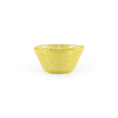 Turgla Fusion Glass dia.2.75" h:1.5" 2 oz. Round Yellow Glass Ramekin