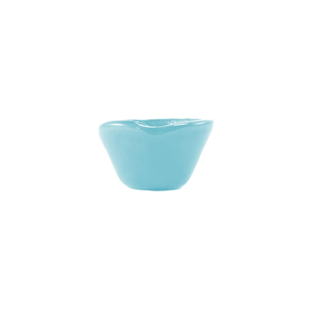 Turgla Fusion Glass dia.3.25" h:2" 4 oz. Round Blue Glass Ramekin