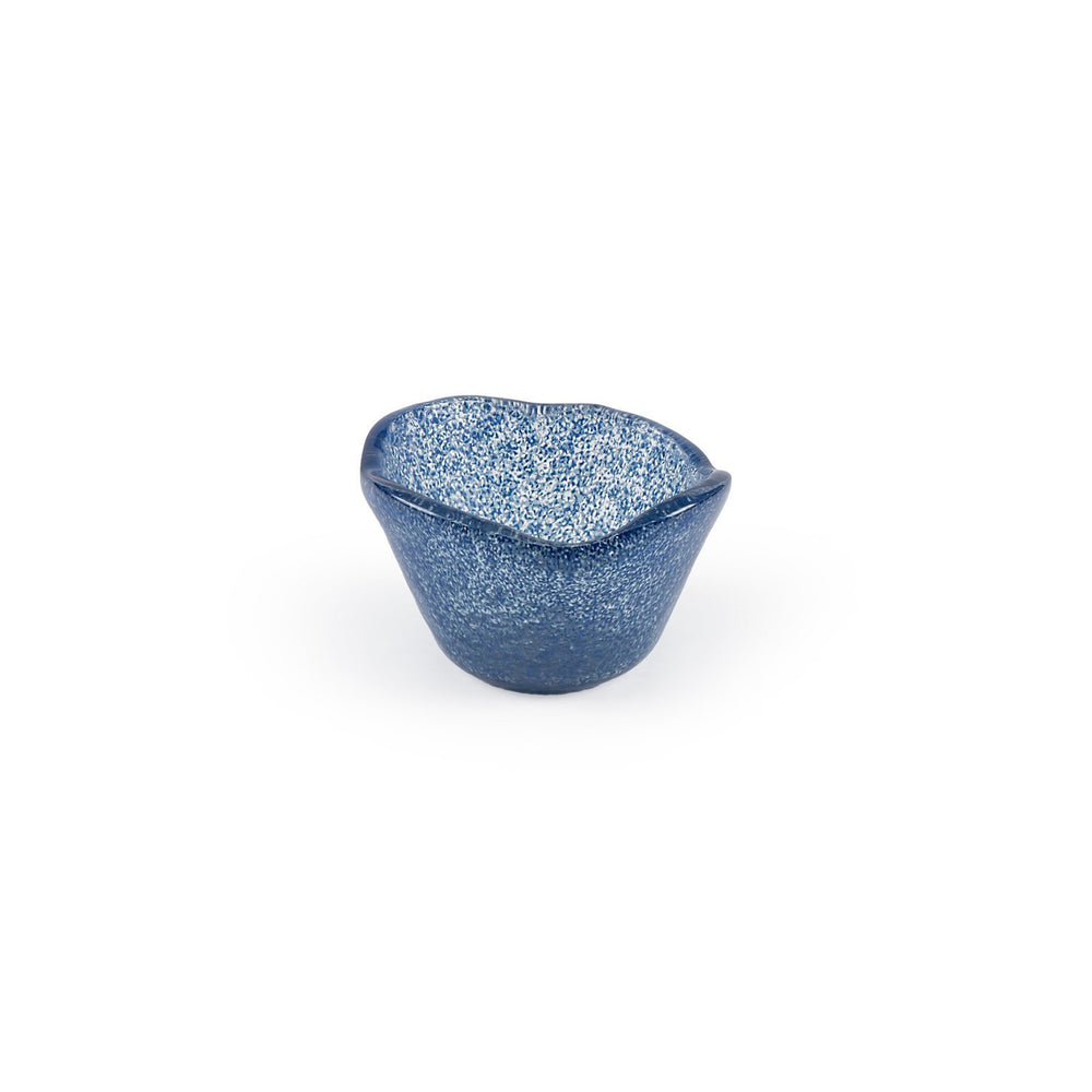 Turgla Fusion Glass dia.3.25" h:2" 4 oz. Round Blue Glass Ramekin