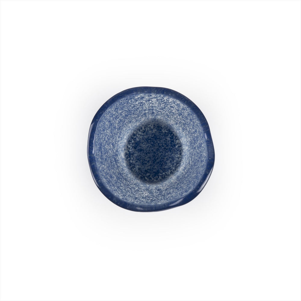 Turgla Fusion Glass dia.3.25" h:2" 4 oz. Round Blue Glass Ramekin