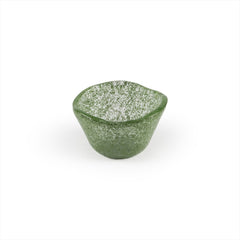 Turgla Fusion Glass dia.3.25" h:2" 4 oz. Round Green Glass Ramekin