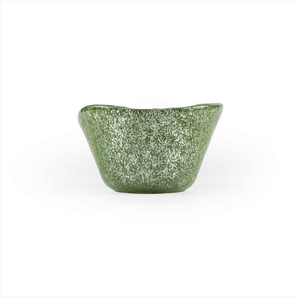 Turgla Fusion Glass dia.3.25" h:2" 4 oz. Round Green Glass Ramekin