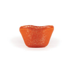Turgla Fusion Glass dia.3.25" h:2" 4 oz. Round Orange Glass Ramekin