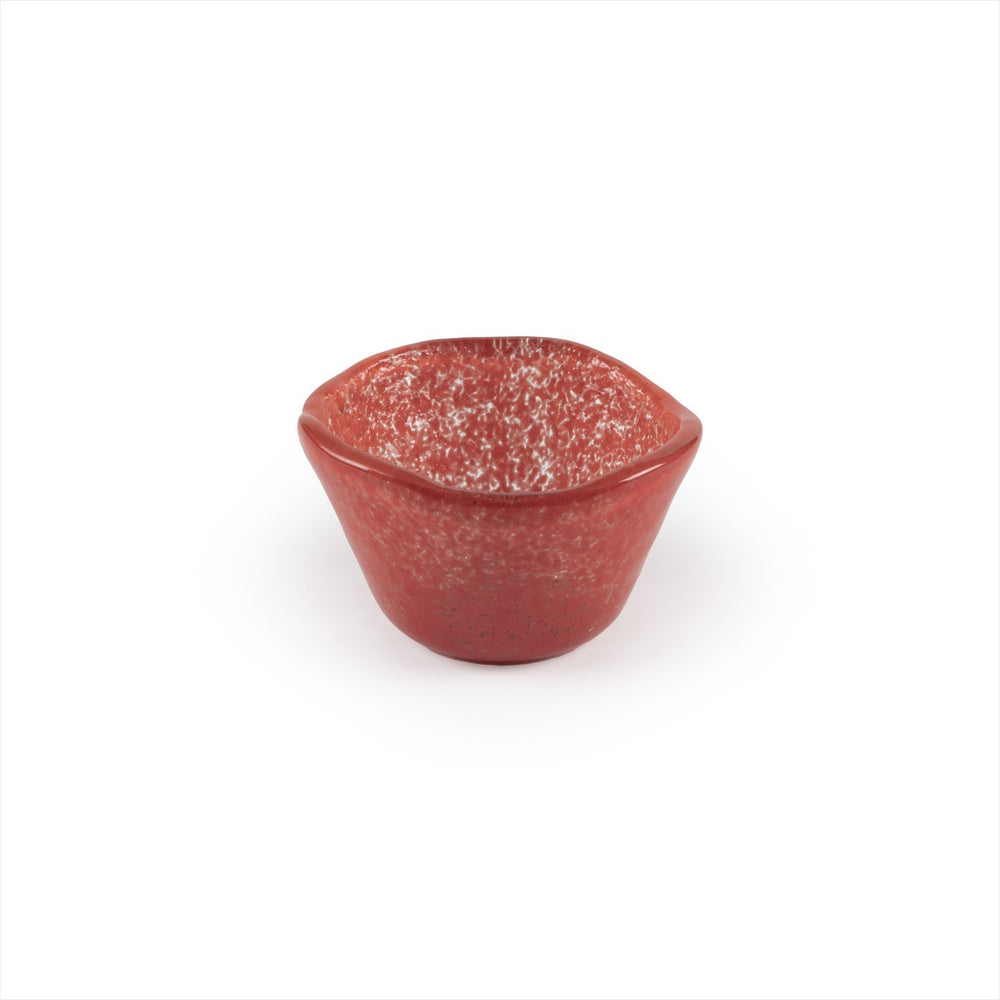 Turgla Fusion Glass dia.3.25" h:2" 4 oz. Round Red Glass Ramekin