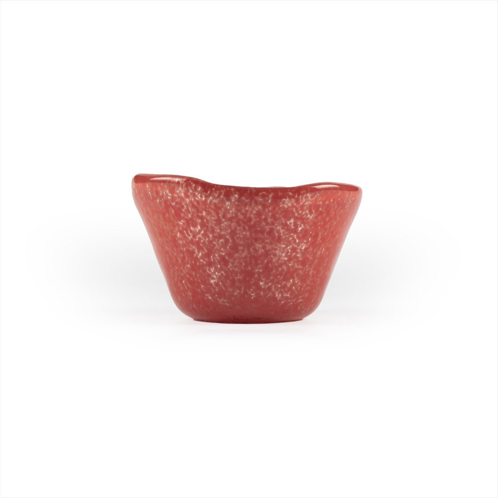 Turgla Fusion Glass dia.3.25" h:2" 4 oz. Round Red Glass Ramekin