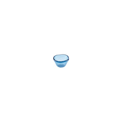 Turgla Fusion Glass dia.3.25" h:2" 4 oz. Round Transparent Blue Glass Ramekin