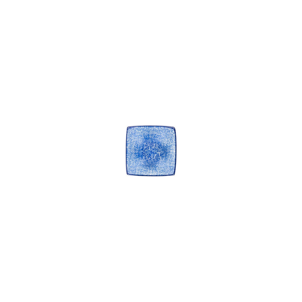 Turgla Fusion Glass 3.5" x 3.5" x h:1.25" 3 oz. Square Blue Glass Ramekin
