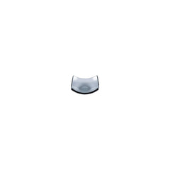 Turgla Fusion Glass 3.5" x 3.5" x h:1.25" 3 oz. Square Charcoal Glass Ramekin