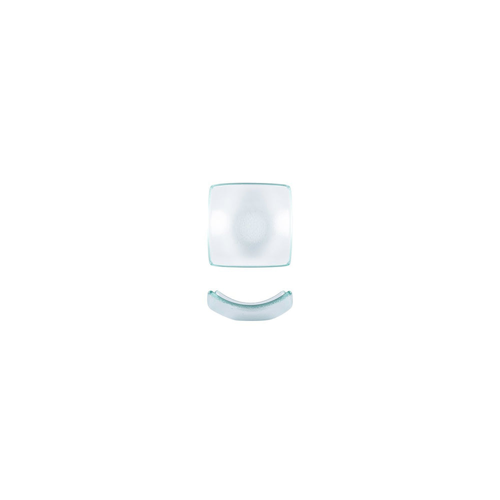 Turgla Fusion Glass 3.5" x 3.5" x h:1.25" 3 oz. Square Clear Glass Ramekin