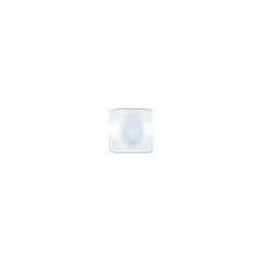Turgla Fusion Glass 3.5" x 3.5" x h:1.25" 3 oz. Square Clear Glass Ramekin