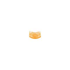 Turgla Fusion Glass 3.5" x 3.5" x h:1.25" 3 oz. Square Orange Glass Ramekin