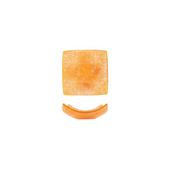Turgla Fusion Glass 5.75" x 5.75" x h:2" 7 oz. Square Orange Glass Bowl