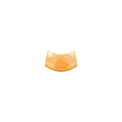 Turgla Fusion Glass 5.75" x 5.75" x h:2" 7 oz. Square Orange Glass Bowl