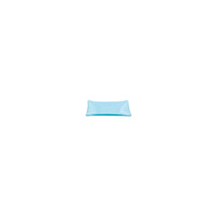 Turgla Fusion Glass 4.25" x 2.5" x h:0.5" 1 oz. Rectangular Blue Glass Ramekin