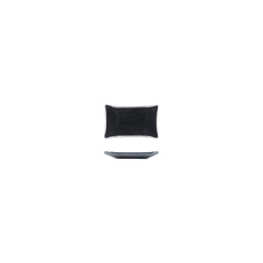 Turgla Fusion Glass 4.25" x 2.5" x h:0.5" 1 oz. Rectangular Black Glass Ramekin