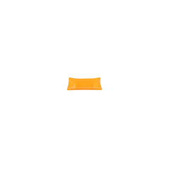 Turgla Fusion Glass 4.25" x 2.5" x h:0.5" 1 oz. Rectangular Orange Glass Ramekin