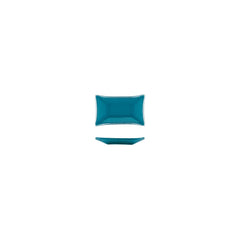 Turgla Fusion Glass 4.25" x 2.5" x h:0.5" 1 oz. Rectangular Blue Glass Ramekin