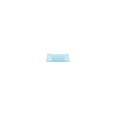 Turgla Fusion Glass 4.25" x 2.5" x h:0.5" 1 oz. Rectangular Blue Glass Ramekin