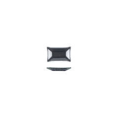 Turgla Fusion Glass 4.25" x 2.5" x h:0.5" 1 oz. Rectangular Black Glass Ramekin