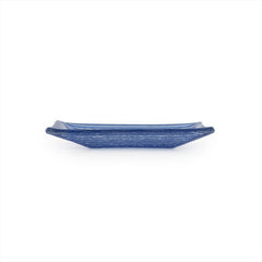 Turgla Fusion Glass 4.25" x 2.5" x h:0.5" 1 oz. Rectangular Blue Glass Ramekin