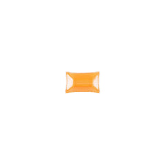 Turgla Fusion Glass 4.25" x 2.5" x h:0.5" 1 oz. Rectangular Orange Glass Ramekin