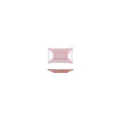 Turgla Fusion Glass 4.25" x 2.5" x h:0.5" 1 oz. Rectangular Pink Purple Glass Ramekin