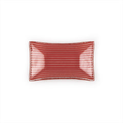 Turgla Fusion Glass 4.25" x 2.5" x h:0.5" 1 oz. Rectangular Red Glass Ramekin