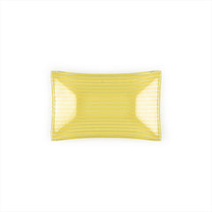 Turgla Fusion Glass 4.25" x 2.5" x h:0.5" 1 oz. Rectangular Yellow Glass Ramekin