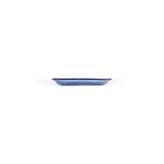Turgla Fusion Glass 7.75" x 4.25" x h:0.5" Oval Blue Glass Platter
