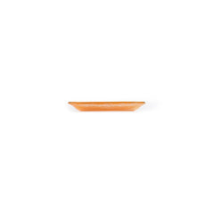 Turgla Fusion Glass 7.75" x 4.25" x h:0.5" Oval Orange Glass Platter
