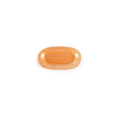 Turgla Fusion Glass 7.75" x 4.25" x h:0.5" Oval Orange Glass Platter