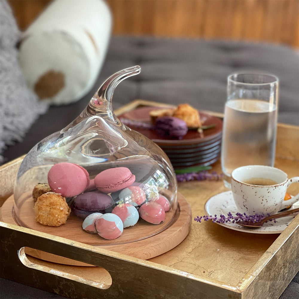 Senses dia.7" Round Clear Glass Plate