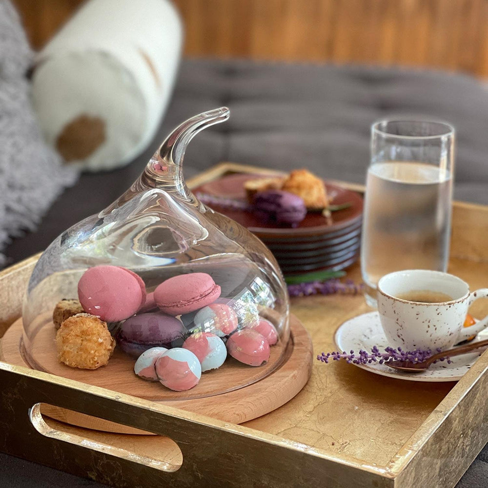 Senses dia.7" Round Clear Glass Plate