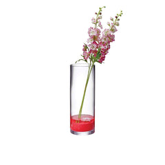 Senses dia.7" h:19" Round Clear Glass Vase