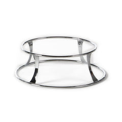 Fusion Tower dia.12" h:4.25" Round Silver Stainless Steel Riser