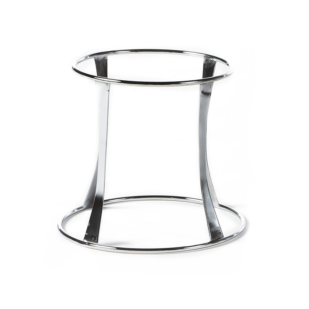 Fusion Tower dia.10" h:8.75" Round Silver Stainless Steel Riser