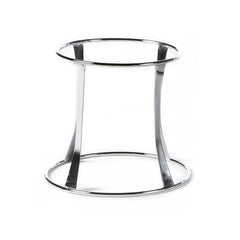 Fusion Tower dia.10" h:8.75" Round Silver Stainless Steel Riser