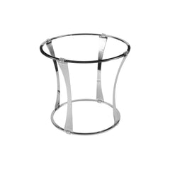 Fusion Tower dia.10" h:8.75" Round Silver Stainless Steel Riser