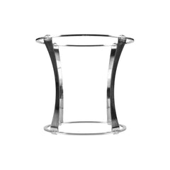Fusion Tower dia.10" h:8.75" Round Silver Stainless Steel Riser