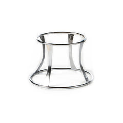 Fusion Tower dia.11.5" h:5.75" Round Silver Stainless Steel Riser